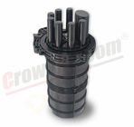 Vertical 24 Cores Optical Fiber Splice Closure Waterproof Fiber Cable Junction Box 6 Inlets 6 Outlets